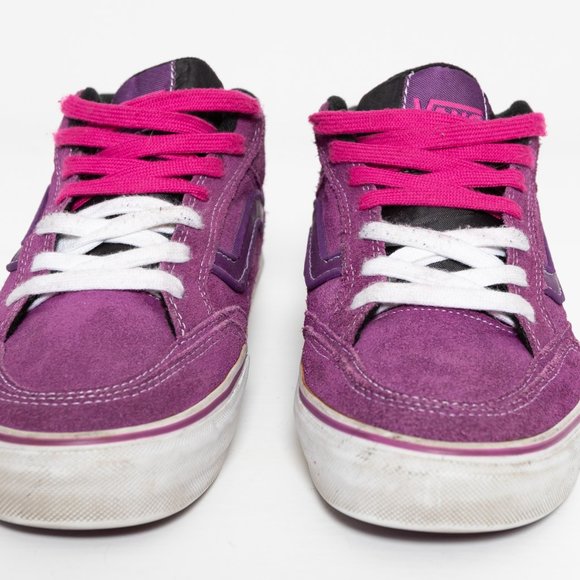 Vintage Vans Holder Mid TB4R Purple Suede Skate - Picture 2 of 13